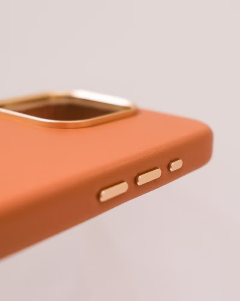 iPhone 純素皮革手機殼 焦糖棕