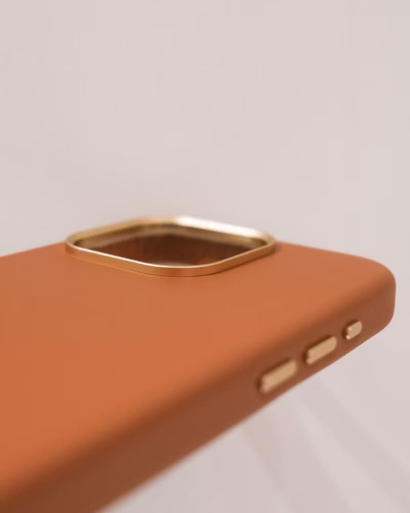iPhone 純素皮革手機殼 焦糖棕