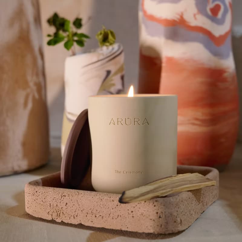 【ARURA】聖木 禪儀式香薰蠟燭 | 放鬆心情 日本原料