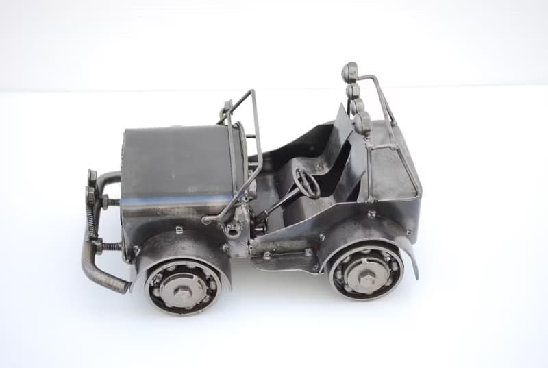 One-Of-A-Kind Gift, Off Road Car Scrap metal sculpture, Wow gift for Dad