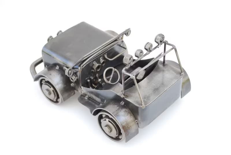 One-Of-A-Kind Gift, Off Road Car Scrap metal sculpture, Wow gift for Dad