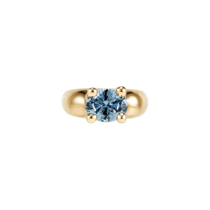 haime mushroom ring (Cubic 10*8mm) chiffon gold plated