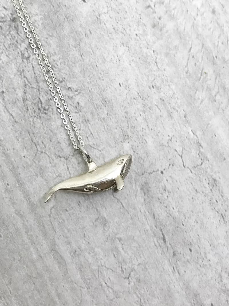大海小世界。虎鯨項鍊。Orca。925純銀。sterling silver