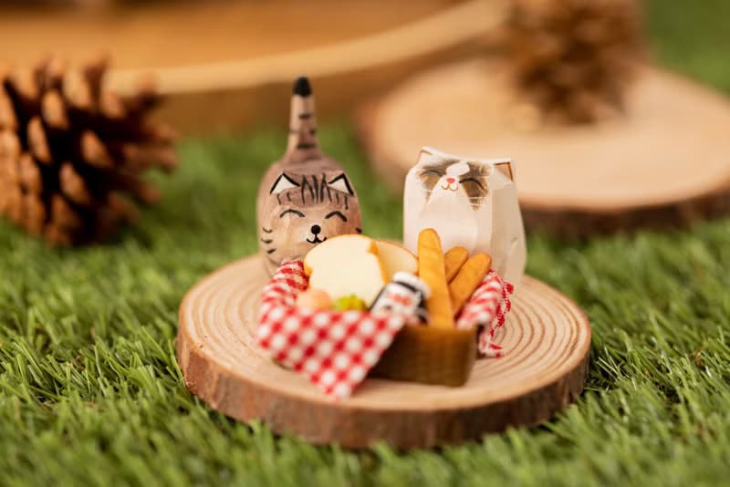 Islandoffer島嶼製作 松木年輪杯墊 木系餐具裝飾(中) 5件 (一套)