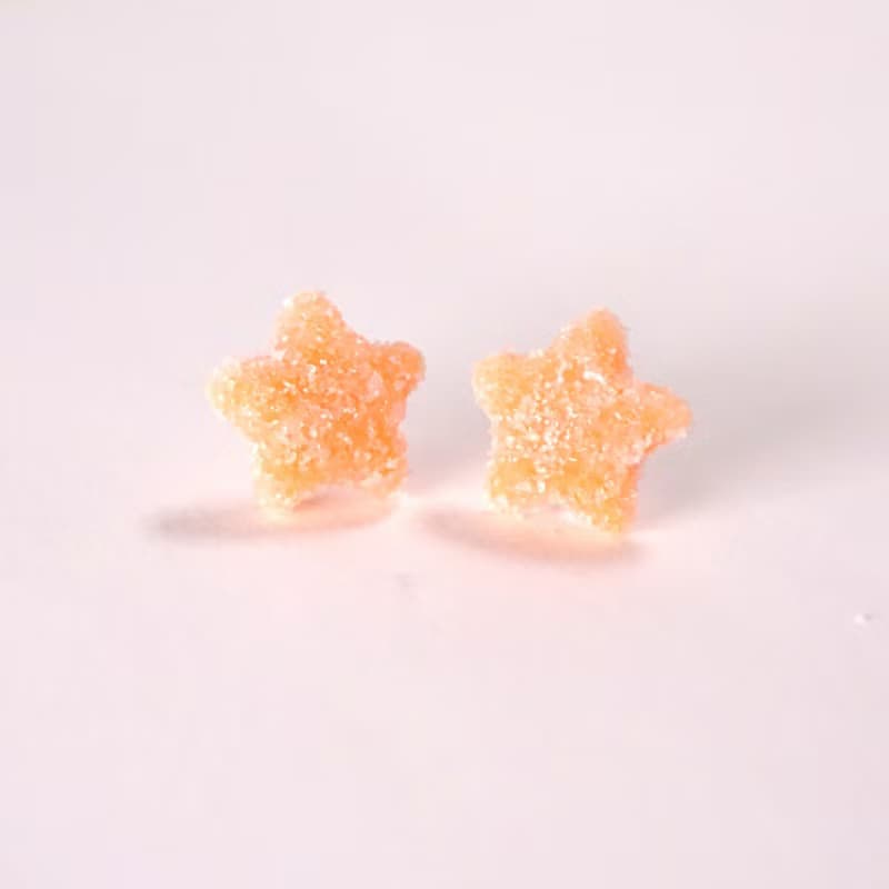 無耳洞耳夾/耳勾 Playful Design 糖面星星啫喱糖/水果糖耳環