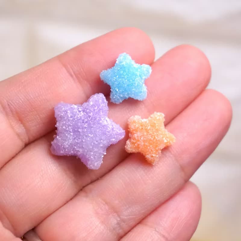 無耳洞耳夾/耳勾 Playful Design 糖面星星啫喱糖/水果糖耳環