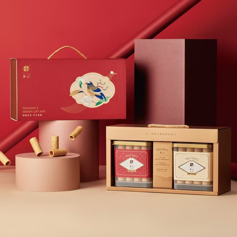 實心蛋捲 | 【Pinkoi 限定禮盒】松櫻和鳴粹蛋捲禮盒 嫣紅