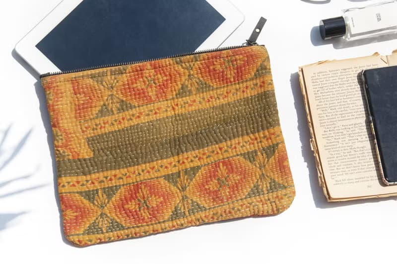 手工刺繡收納包/刺繡化妝包/刺繡手機包/刺繡雜物包/手拿包-花朵