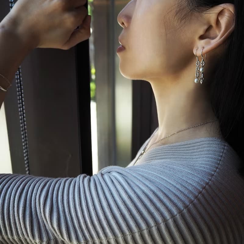 pearl circle earring_珍珠圈圈耳環 限量 設計師 訂製 珠寶