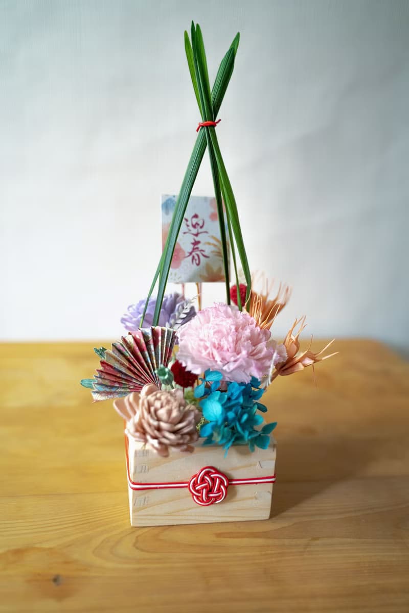 【日系和風】木枡 永生花設計 締結良緣 花禮 節慶禮物