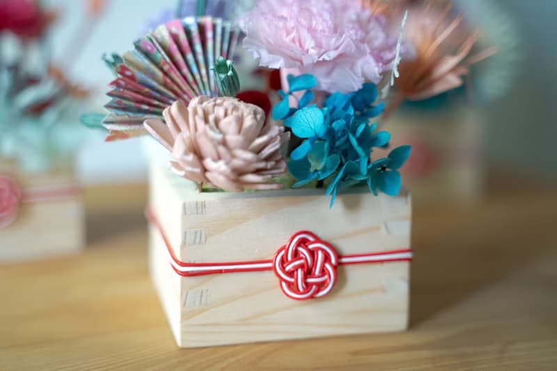 【日系和風】木枡 永生花設計 締結良緣 花禮 節慶禮物