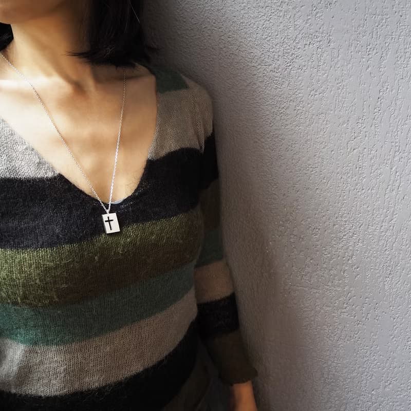 cross e necklace_十字架e項鍊 925銀 限量 設計師 訂製 珠寶