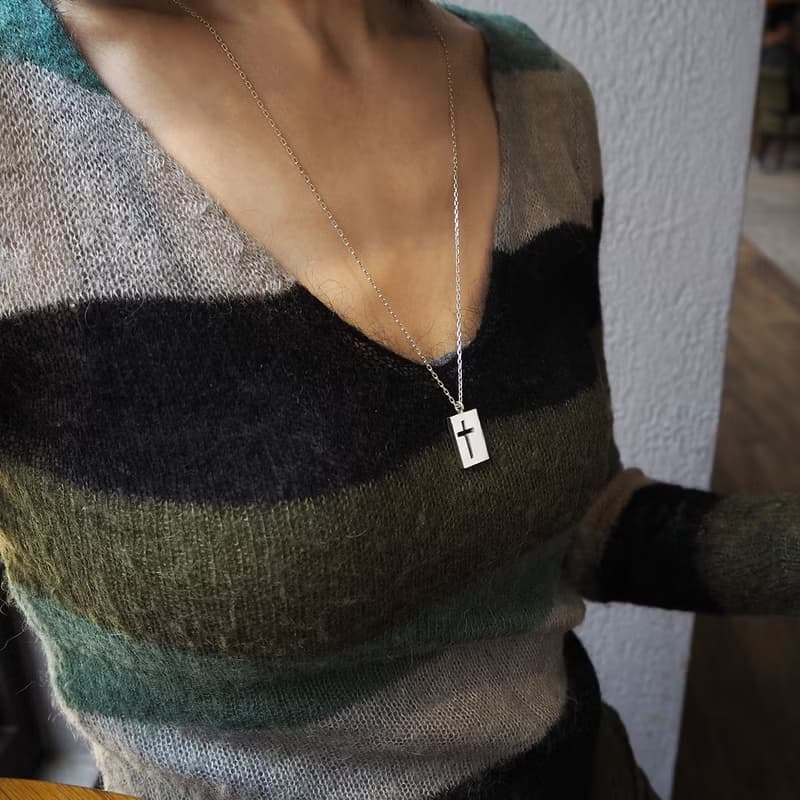 cross e necklace_十字架e項鍊 925銀 限量 設計師 訂製 珠寶