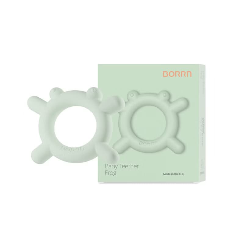 【英國設計製造】寶寶彌月禮物 BORRN 食品級 嬰兒矽膠牙膠 海洋
