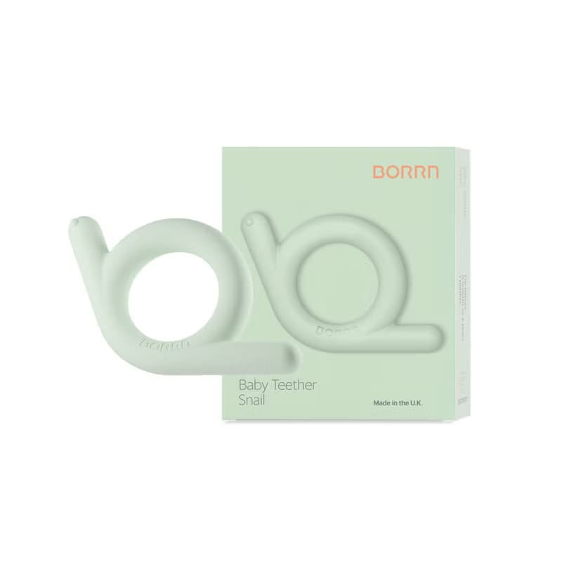 【英國設計製造】寶寶彌月禮物 BORRN 食品級 嬰兒矽膠牙膠 海洋