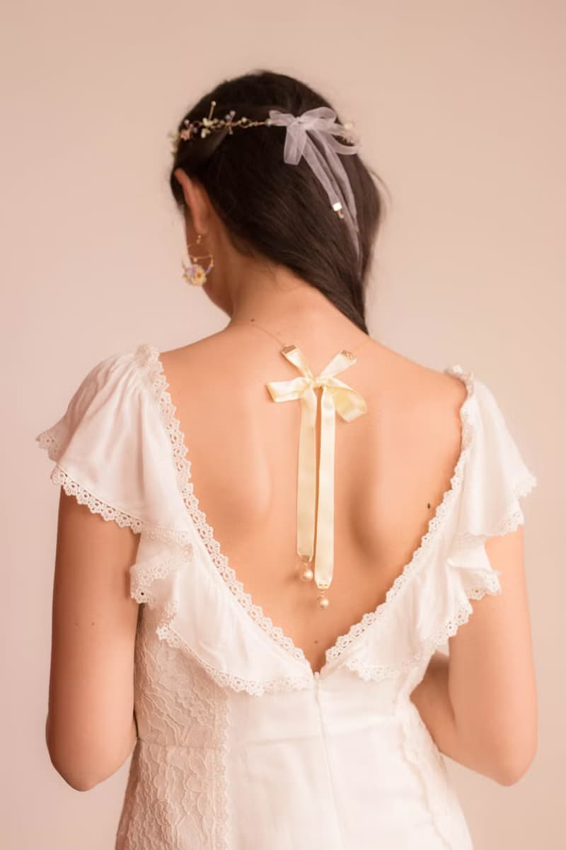 SUNSHOWER : 後花園花束絲帶項鍊 - Pamycarie 手工製作飾品