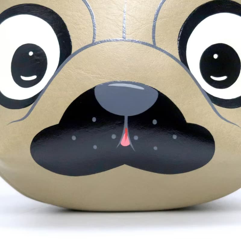 Pug crossbody bag is compact fro carrying mobile phones and other essentials.