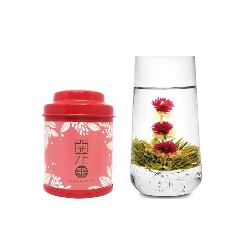 【團購組】無藏開花茶6入罐裝禮盒(6款花型各一罐)(一組5盒)