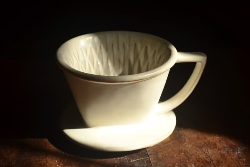 百合白扇形切子濾杯102款啡濾器手沖濾杯 咖啡濾杯 咖啡濾器