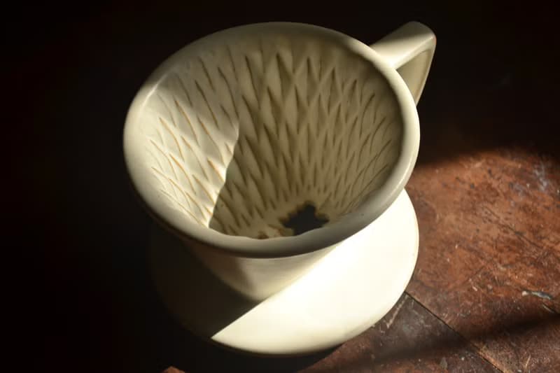百合白扇形切子濾杯102款啡濾器手沖濾杯 咖啡濾杯 咖啡濾器
