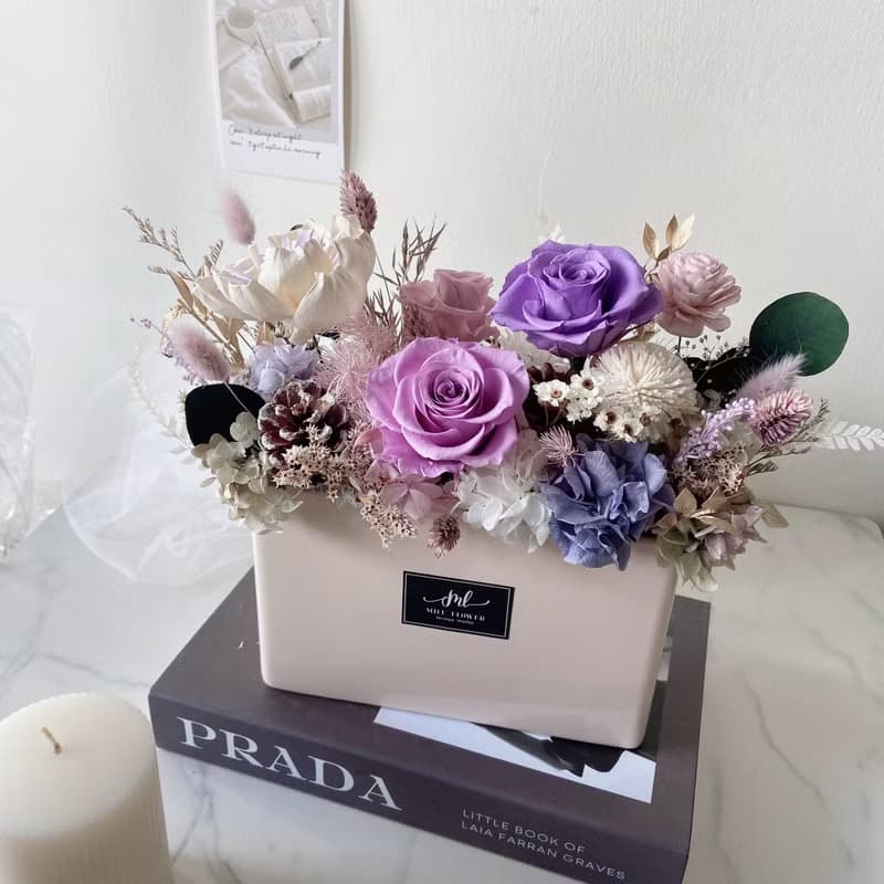 永生花開幕盆花 乾燥花喬遷花禮