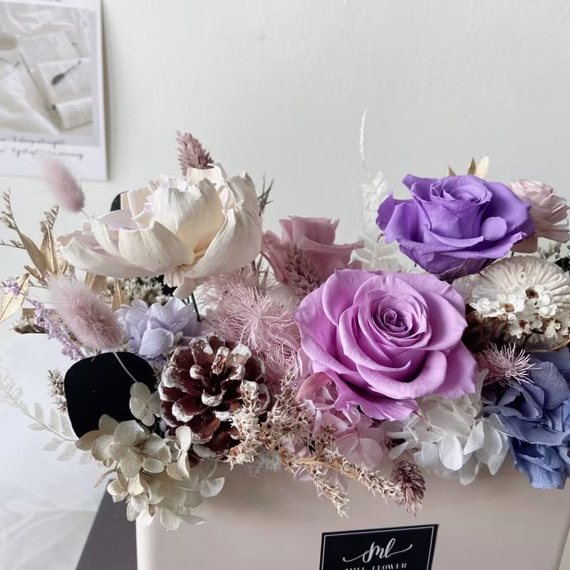 永生花開幕盆花 乾燥花喬遷花禮