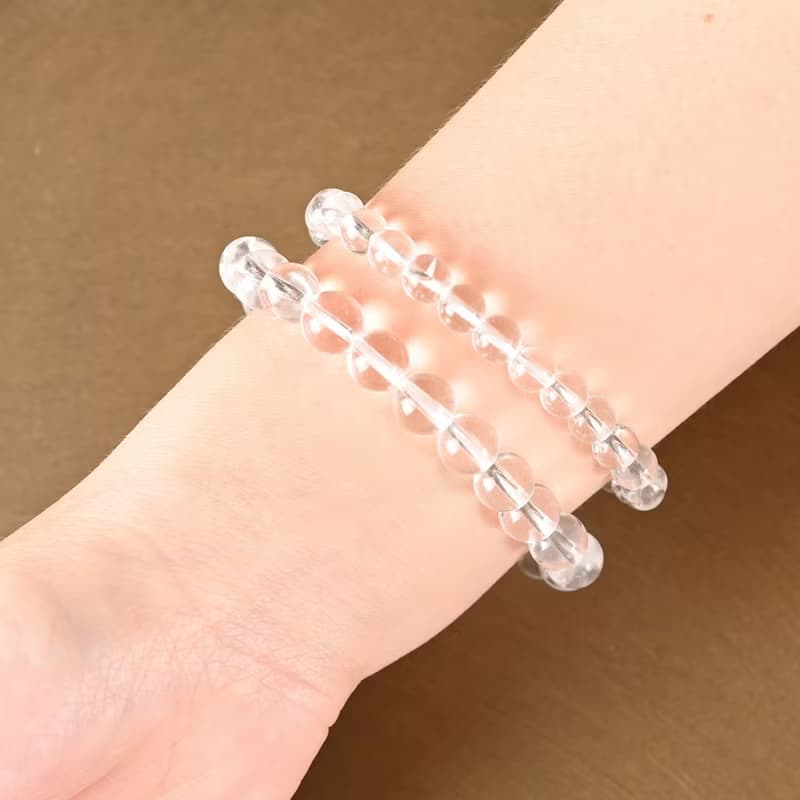 【SIO Crystal希奧水晶】白水晶素色手鍊