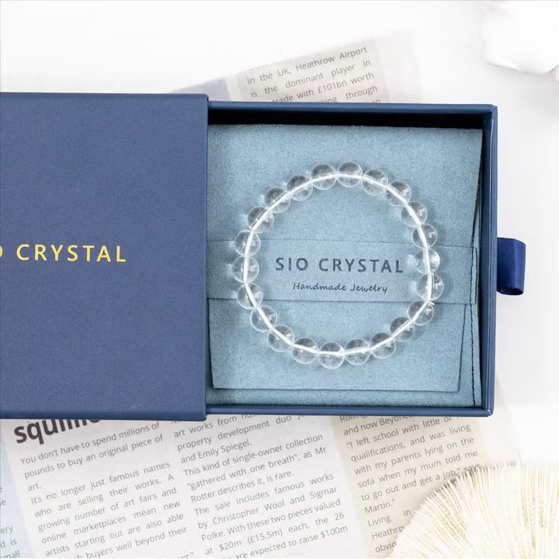 【SIO Crystal希奧水晶】白水晶素色手鍊