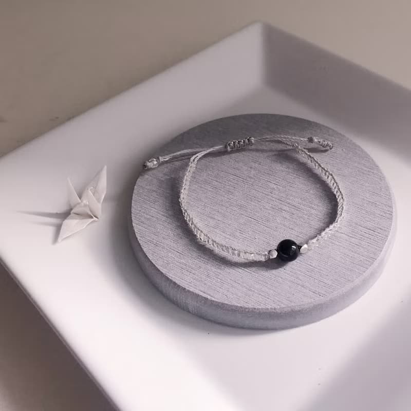 【水晶手鏈】黑天鵝 et 黑髮晶