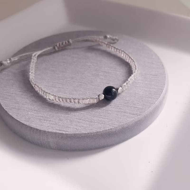 【水晶手鏈】黑天鵝 et 黑髮晶