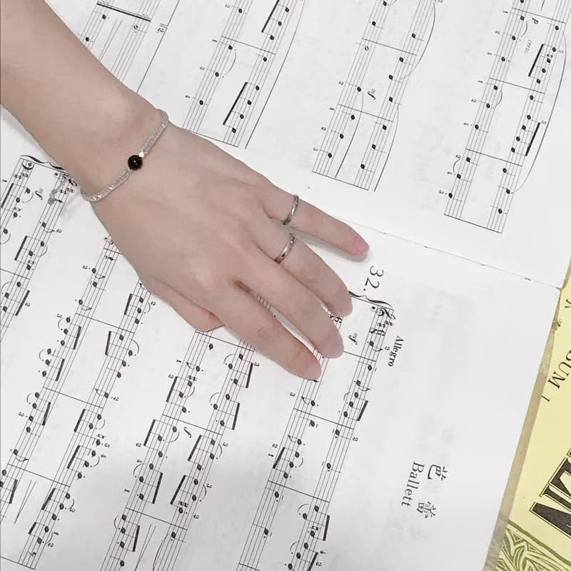 【水晶手鏈】黑天鵝 et 黑髮晶