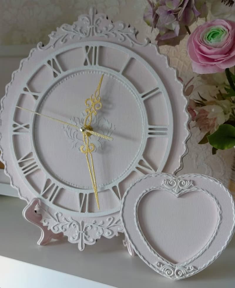 情人节礼物 Valentine's Day gift Heart-shaped photo frame with rose Picture frame