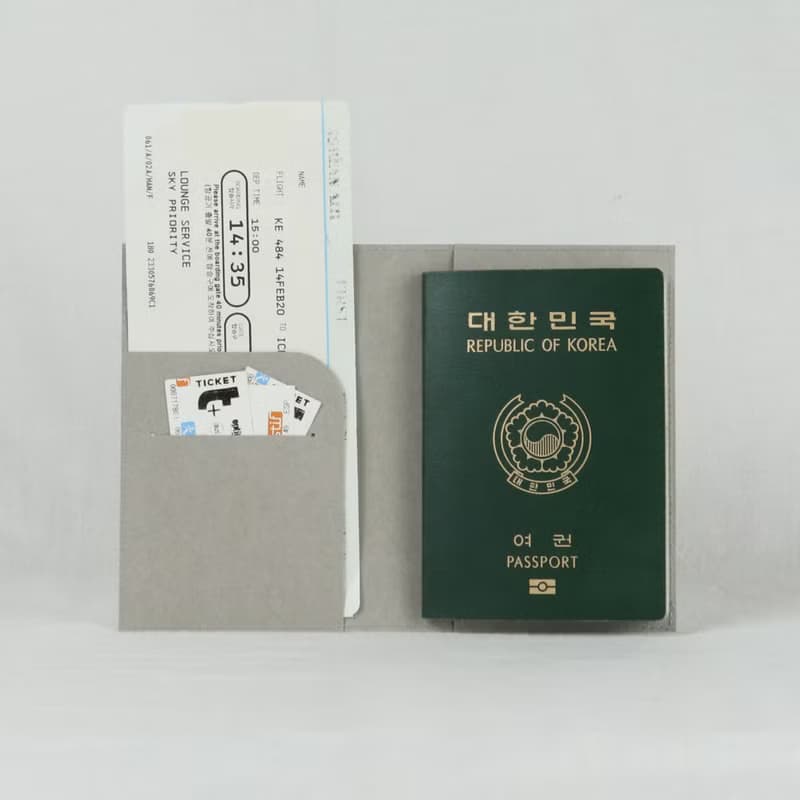 craft leather passport case ver.1