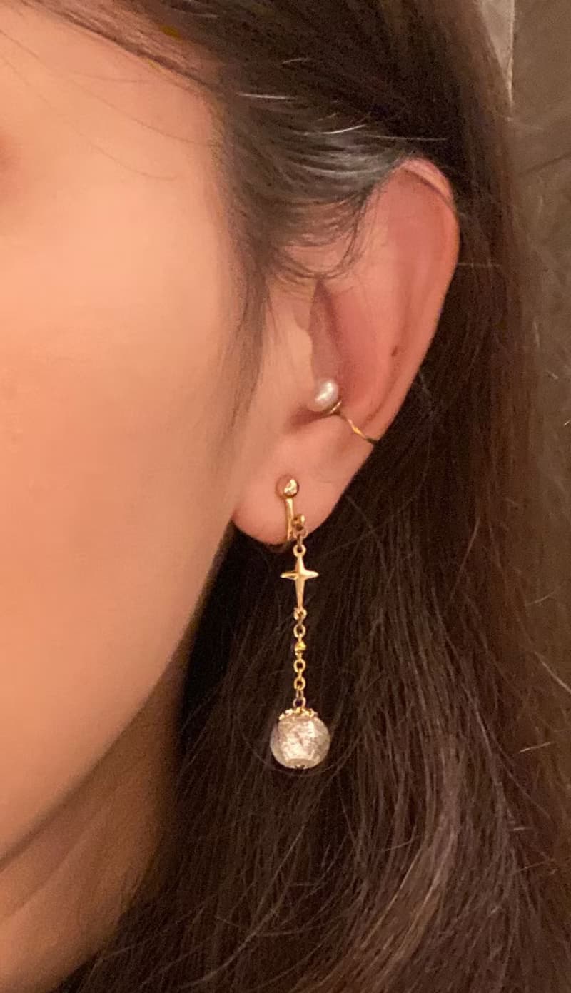 【Cinnamonmon 希娜夢夢 香氛飾品】許願星 精油瓶耳環