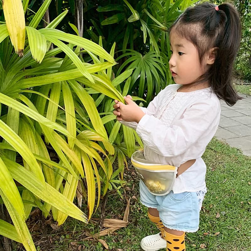 CLARECHEN_兜兜腰包_迷彩腰包單售_螢光黃腰帶