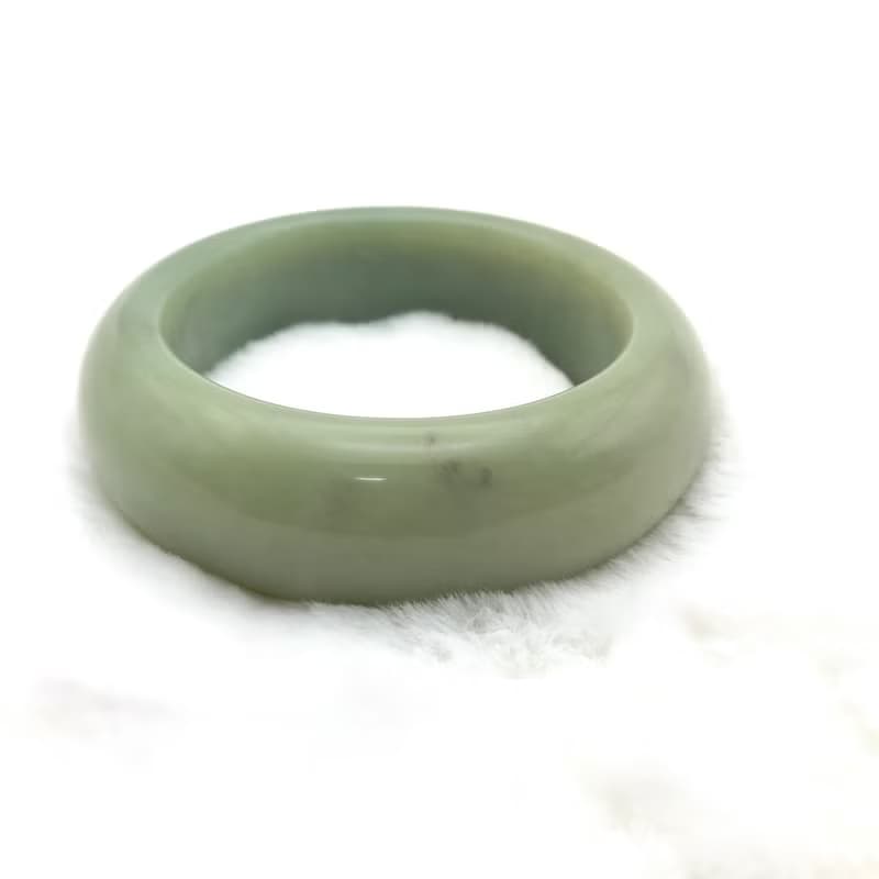 清心-天然青玉玉鐲手鐲/鐲型豐滿/適圈口55.56.57/母親節/送禮/