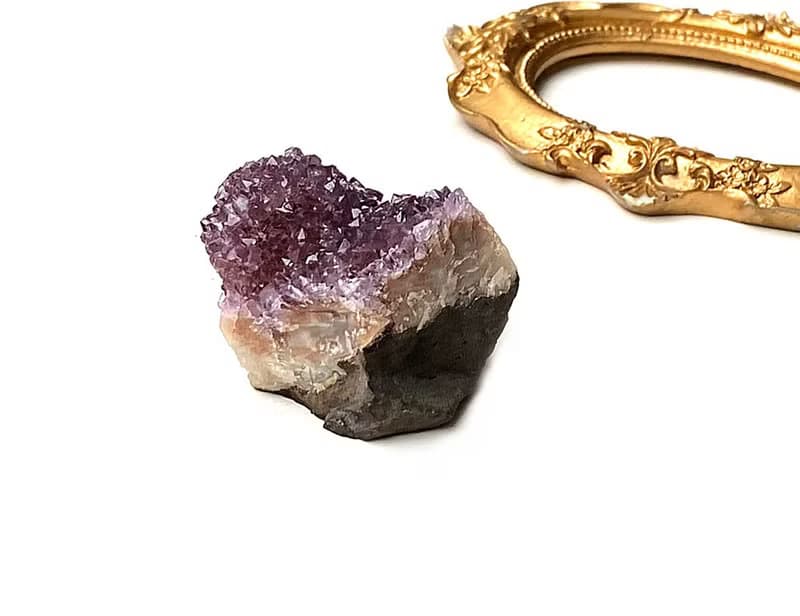 天然原礦可愛紫晶花球 紫晶簇  家居 辦公室 療癒 風水擺件