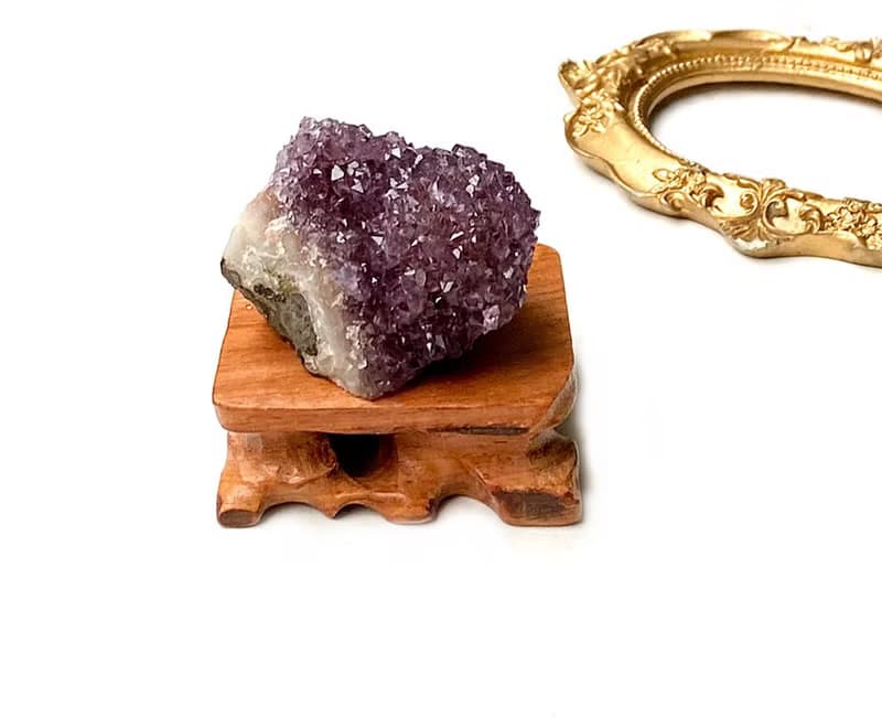 天然原礦可愛紫晶花球 紫晶簇  家居 辦公室 療癒 風水擺件