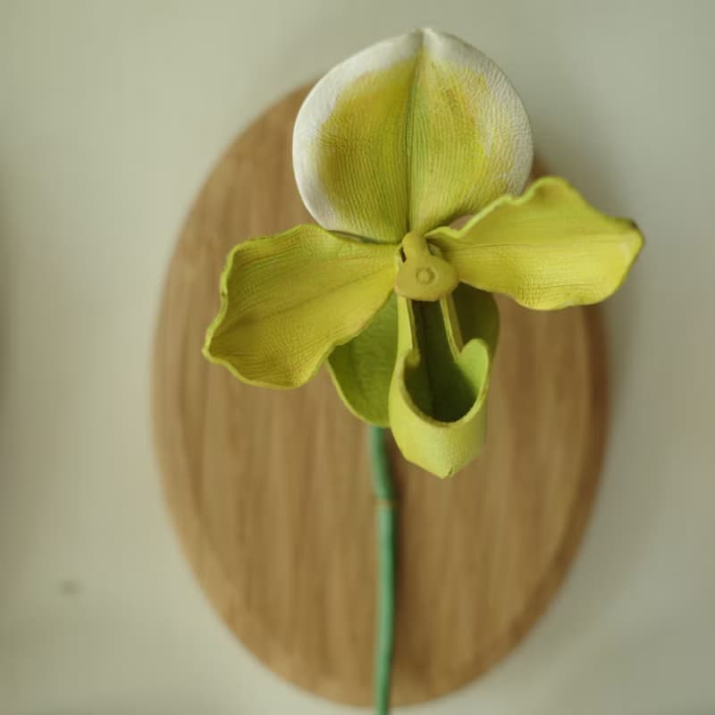 居家裝飾牆壁上板皮革植物 - 花朵類