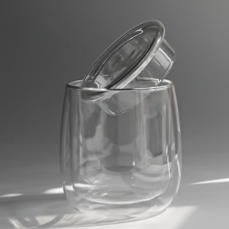 TAMAGO雙層玻璃杯 2入優惠(附杯蓋) 330mL/咖啡/對杯/生日禮物