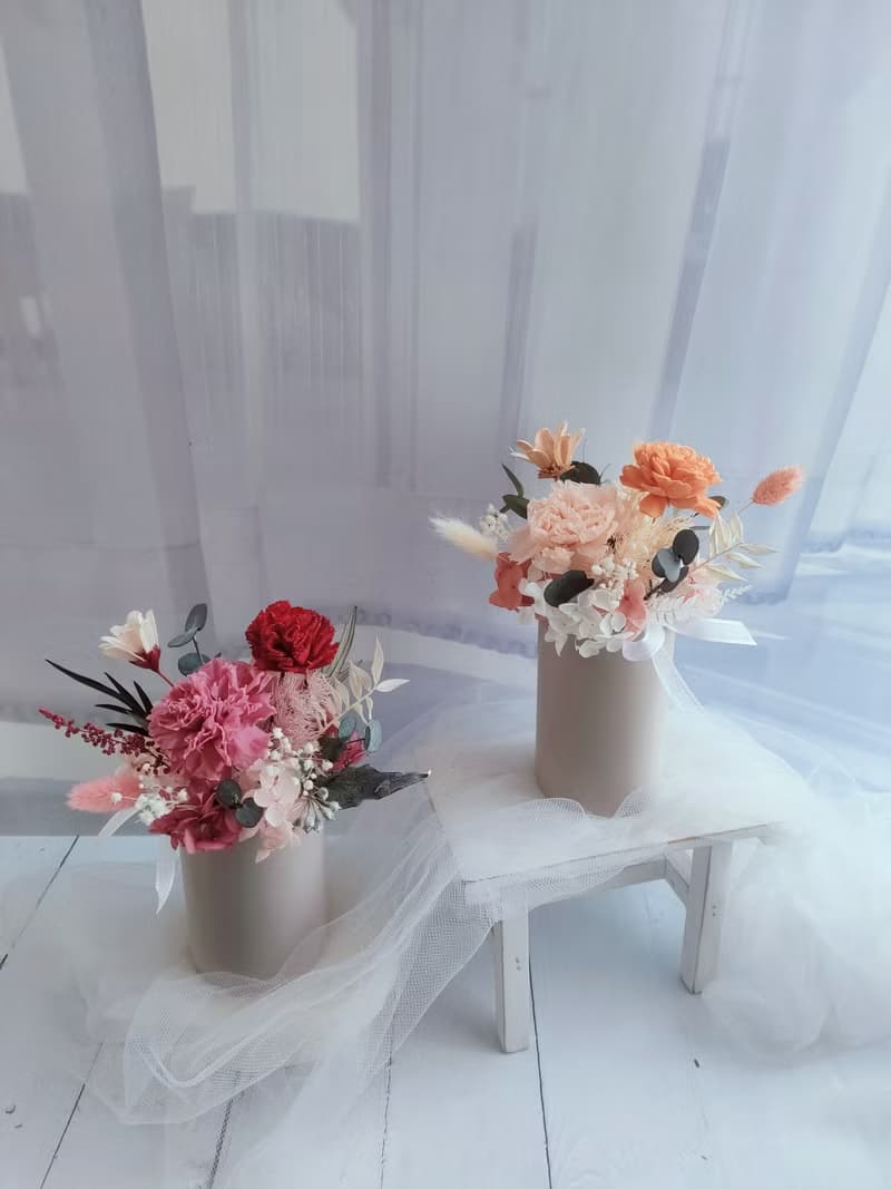 永生康乃馨桌花 香氛擴香 開幕盆花