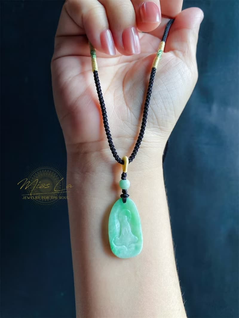 翡翠佛心 靜守內在的平靜 禪 悟道 感悟人生 項鍊 禮物 長輩禮