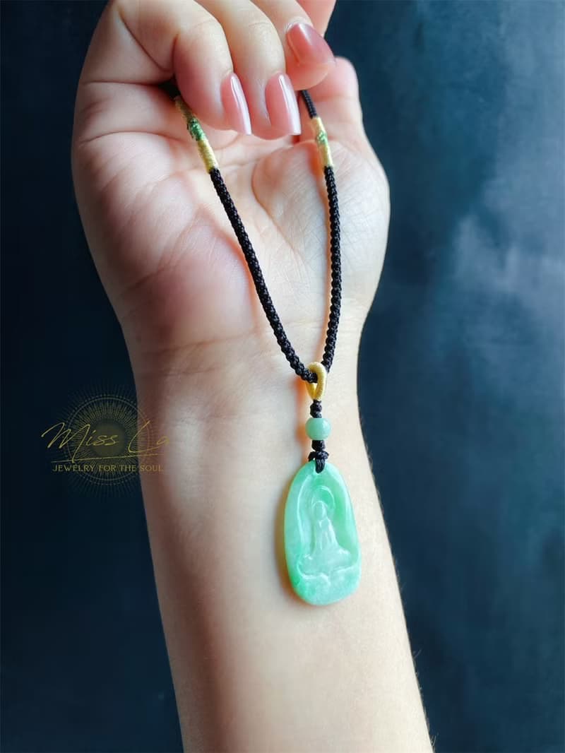 翡翠佛心 靜守內在的平靜 禪 悟道 感悟人生 項鍊 禮物 長輩禮