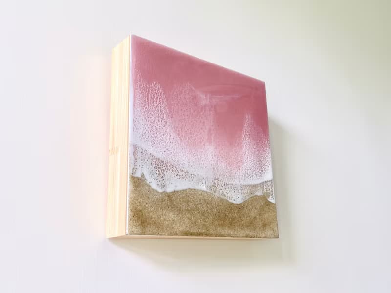 (SECONDS) Resin Ocean Painting, Wall Art, Home Deco, Housewarming, Wedding gift