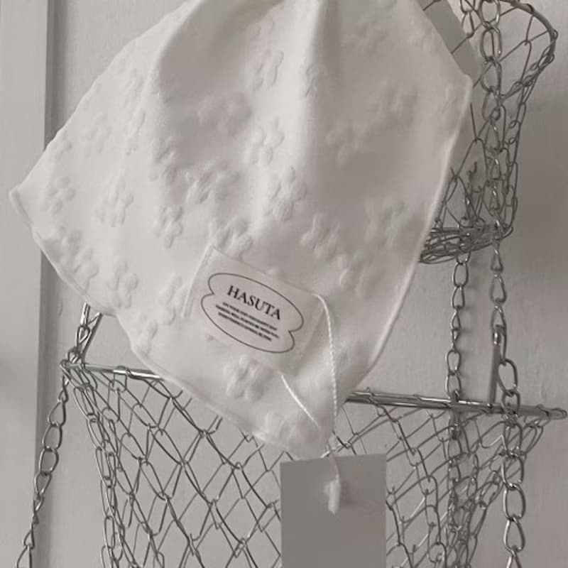 White Flower Kitchen Cloth