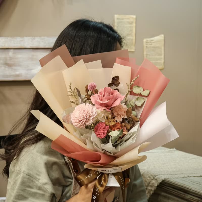 【遇見恆久】戀愛日記本永生花束 共9款