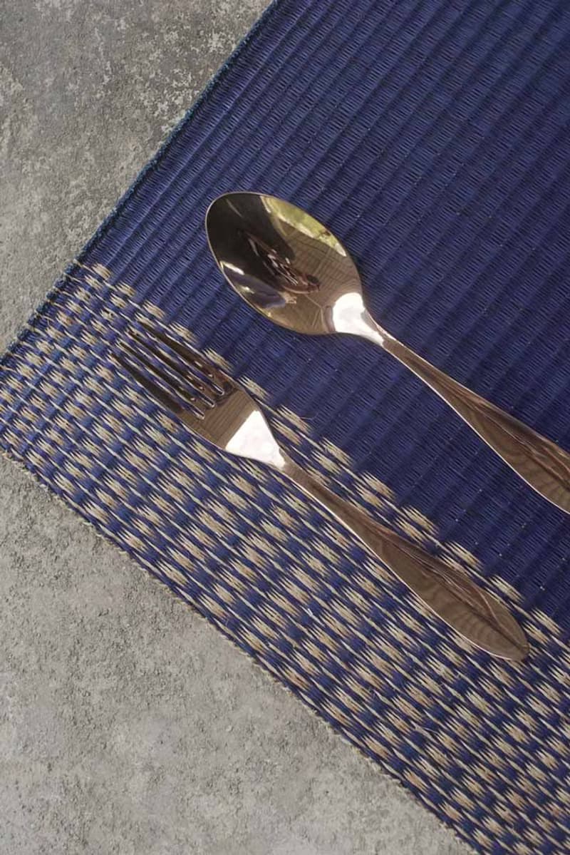 Set 2, Navy purple Housewarming, Home Gifts, placemat, table mat, jute platemat