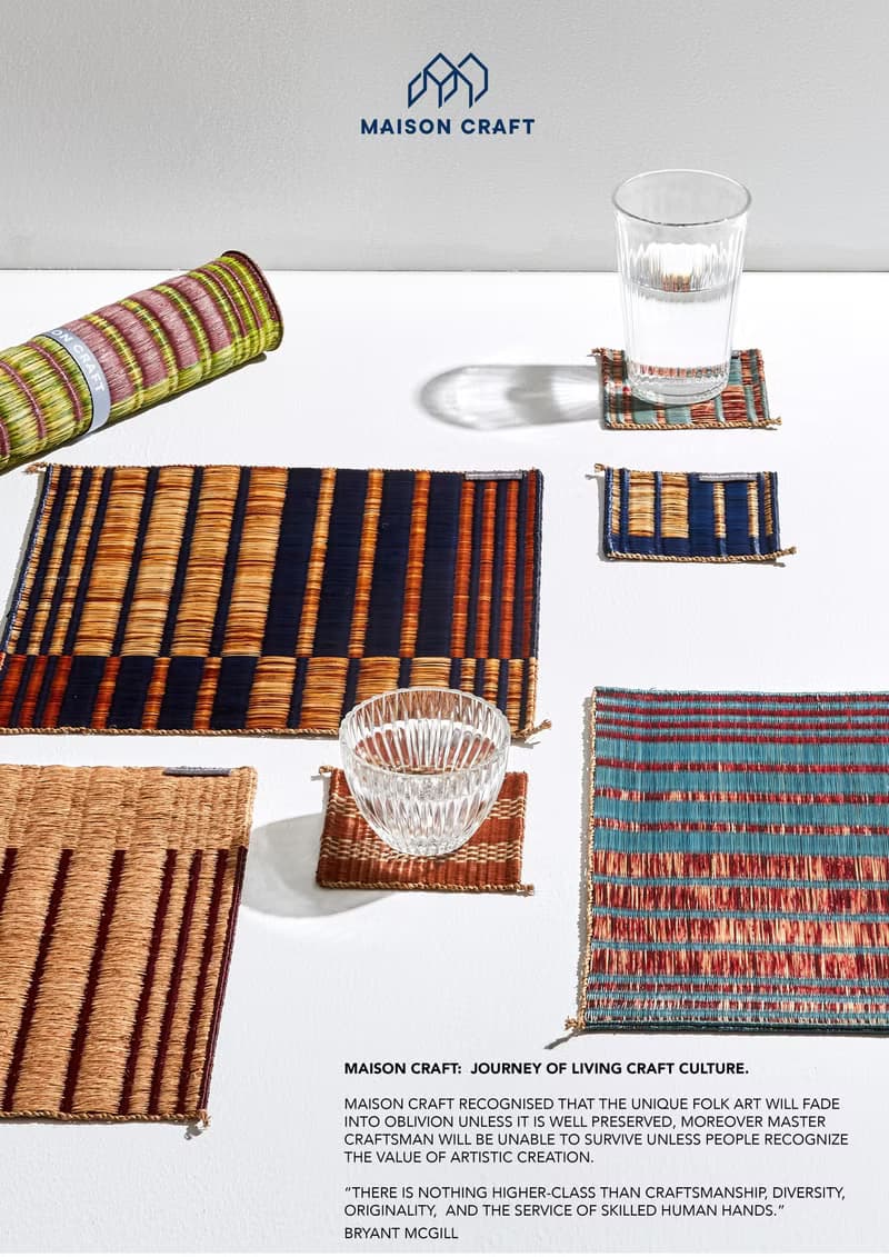 Set 2, Navy purple Housewarming, Home Gifts, placemat, table mat, jute platemat