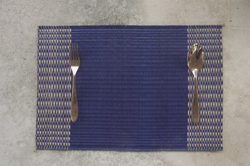Set 2, Navy purple Housewarming, Home Gifts, placemat, table mat, jute platemat