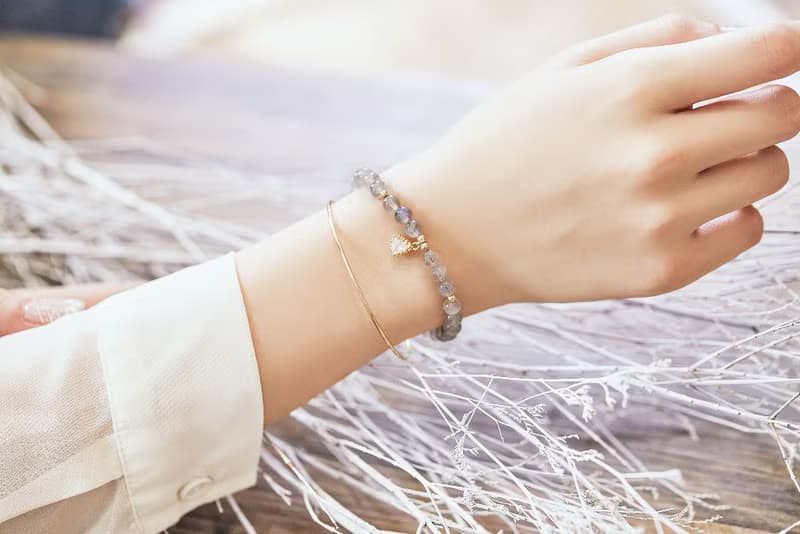 女人之石14K金拉長石鑲鑽手鍊(手扣式/非磁吸扣)(含開光)提升魅力